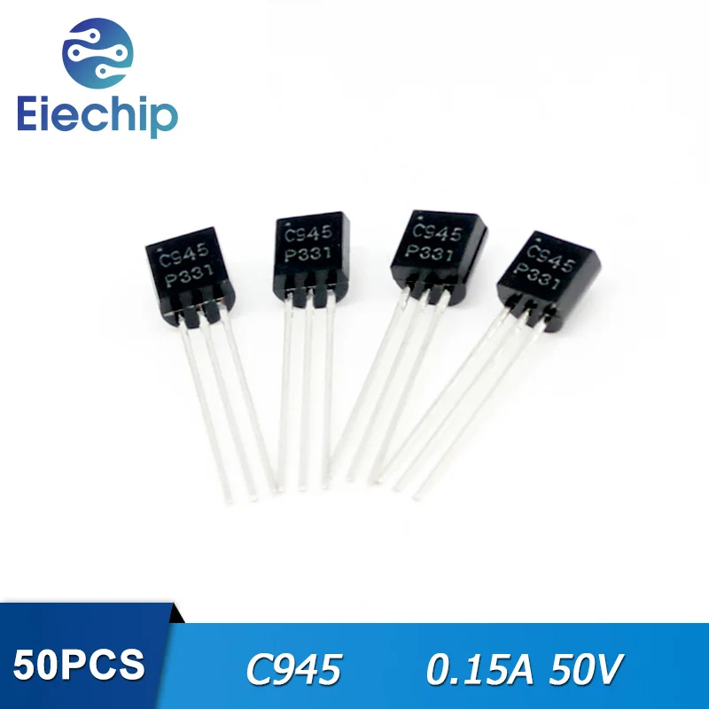 50PCS/lot C945 Transistors TO-92 0.15A 50V PNP New Original