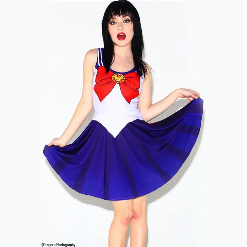 Anime 3D Stampato Bellissimi abiti Harajuku Abiti S-4XL Abito sexy da donna Kawaii Costume cosplay per feste Taglie forti Top estivo