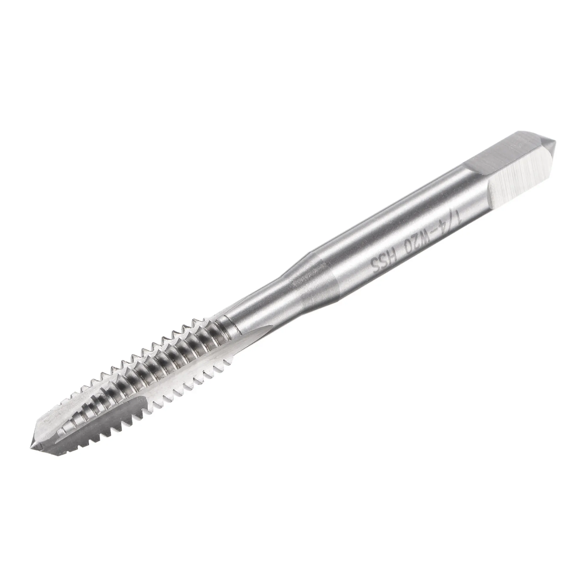 Uxcell Spirale Punkt Threading Tap 1/4-20 BSW, HSS (Hohe Geschwindigkeit Stahl) maschine Gewinde Schraube Tap 3 Gerade Flöten Unbeschichteten Tap