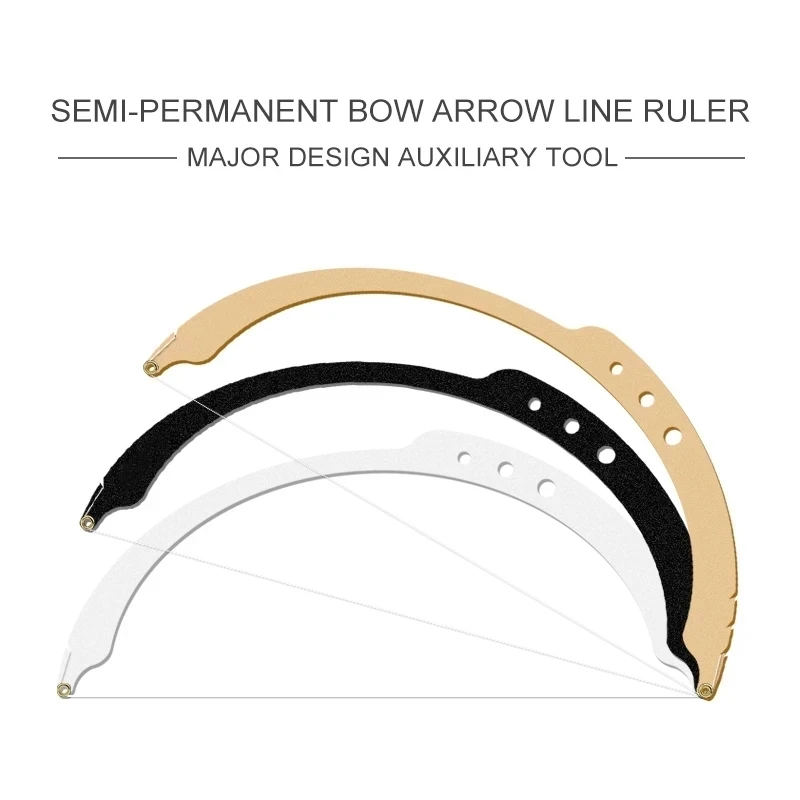 Ruler Positioning Bow Eyebrow Mapping Semi-Permannet Line Microblading Measuring Tool Thread Dyeing Liners Safe Mapping String