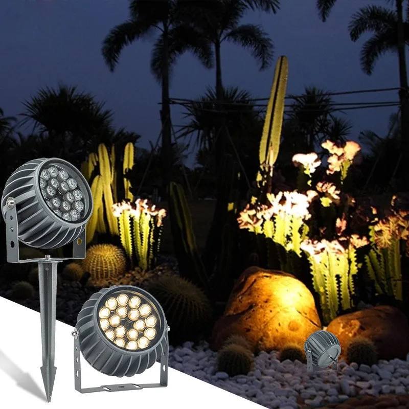 

Exterior Spotlight Outdoor Waterproof Garden Light Home Backyard Tree Lights Lawn Lamp Yard Decoration Courtyard Landscape Led