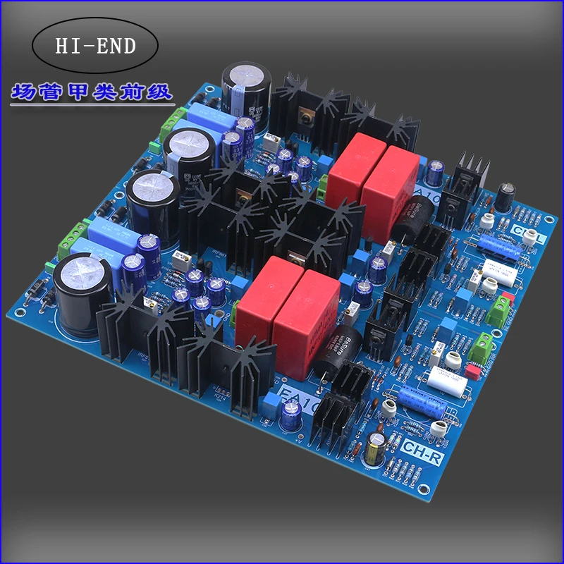 Novo hi-end classe a pré-amplificador campo tubo febre amplificador de potência pré-estágio placa acabada