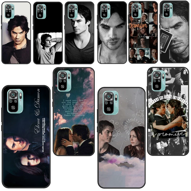 Damon Salvatore Vampire Diaries For Xiaomi Redmi Note 10 Pro 7 8 9 8T 9S Phone Case For Redmi 9 9A 9C 9T K40 6A 7A 8A