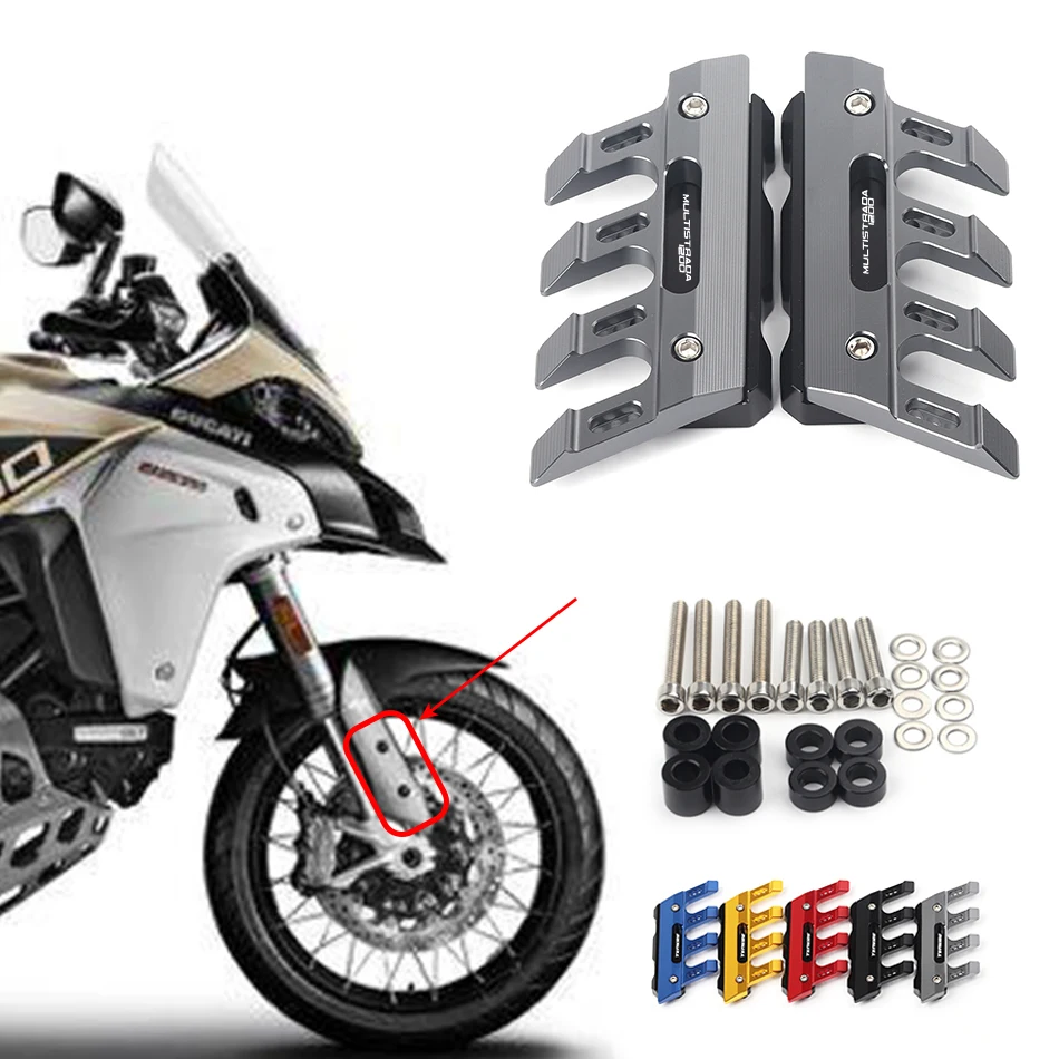

Для Ducati MULTISTRADA 950 1200 1260 S Enduro dvt защита передней вилки мотоцикла, брызговик, ползунок, защитные аксессуары 1260s, брызговик