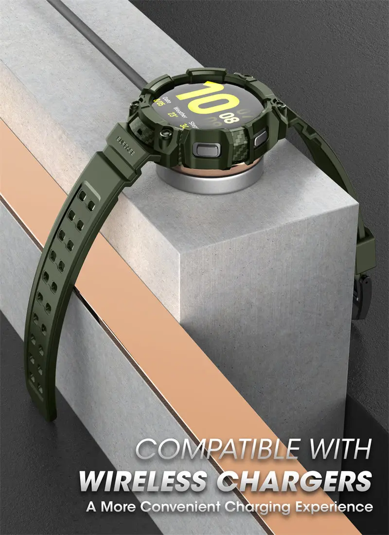 For Samsung Galaxy Watch 4 Case (44mm) SUPCASE UB Pro Rugged Protective Cover with Strap Watch Bands For Galaxy Watch 4