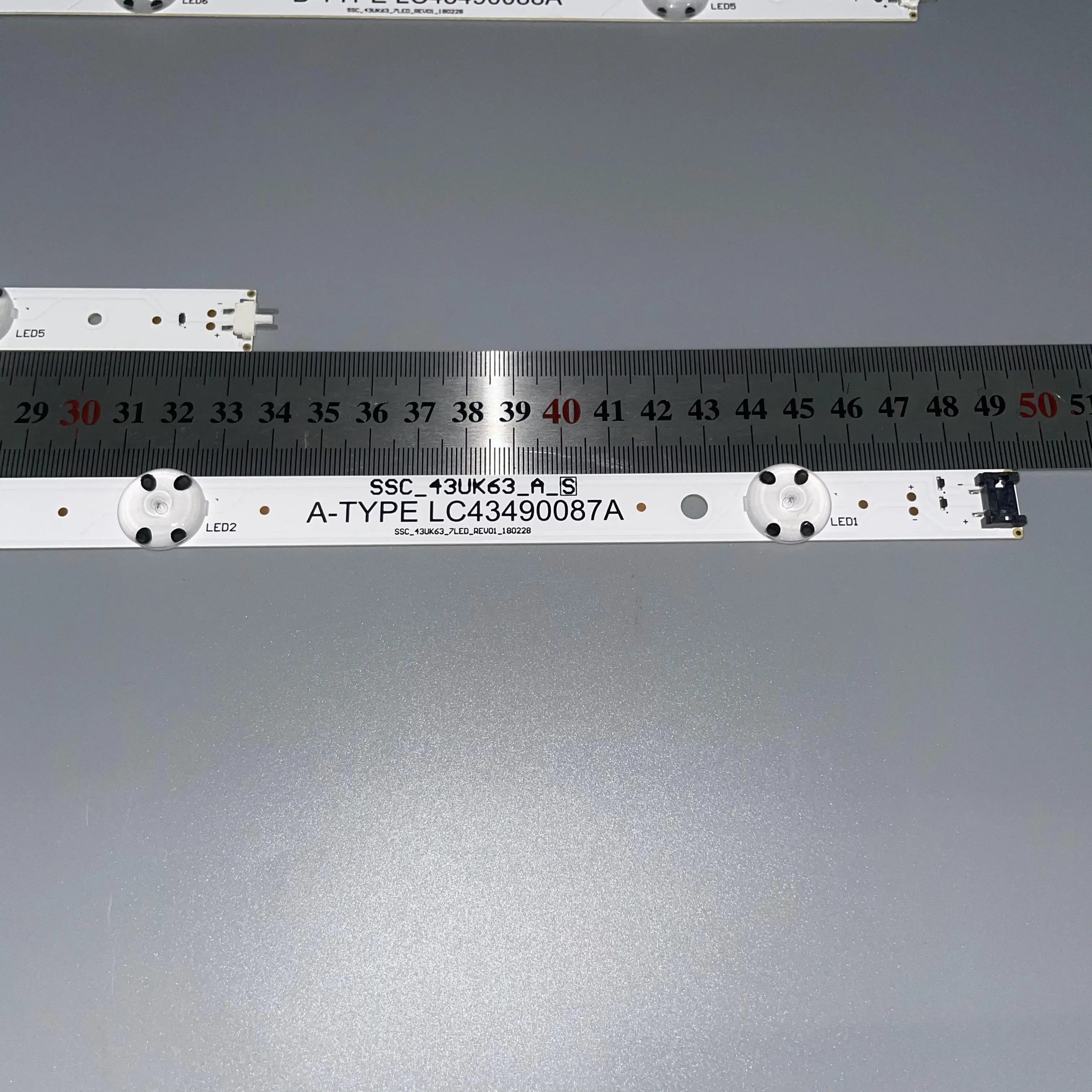 Bande lumineuse LED, nouveauté, 6 pièces, 43UJ6300