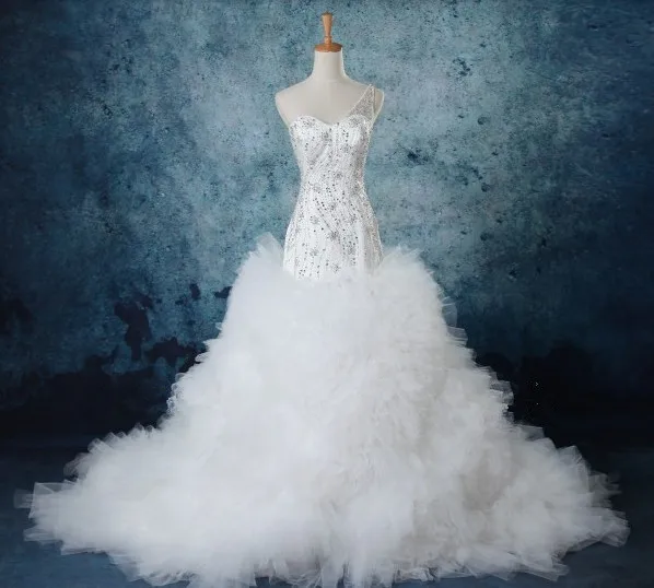 Robe de Mariée Longue à Épaule Dénudée, Tenue de Bal Arabe, de Luxe, en Clip de Kirchin, sur Mesure, Nouvelle Collection, Livraison Directe