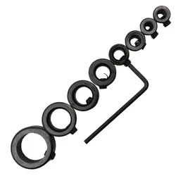 9Pcs 3-16 Mm Houtbewerking Boor As Diepte Stop Kragen Limiter Ring Klepstandsteller Locator Houtbewerking Tool Set met Wrench