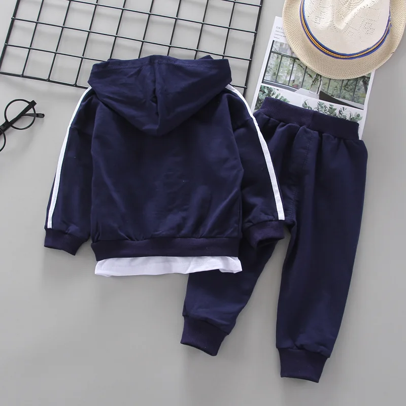 Spring Autumn Children Casual Clothes Baby Boys Girls Cotton Zipper Hoodies Sport Pants 2Pcs/sets Kids Infant Fashion Tracksuit