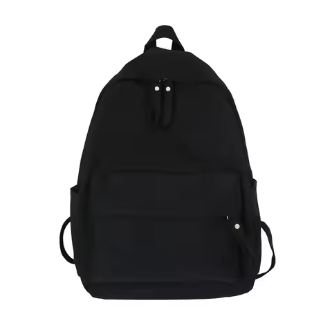 Solid Black Backpack Water Proof Oxford School Bag Minimalist style Unisex Leisure Or Travel Bag Brand High Quality Shoulder Bag