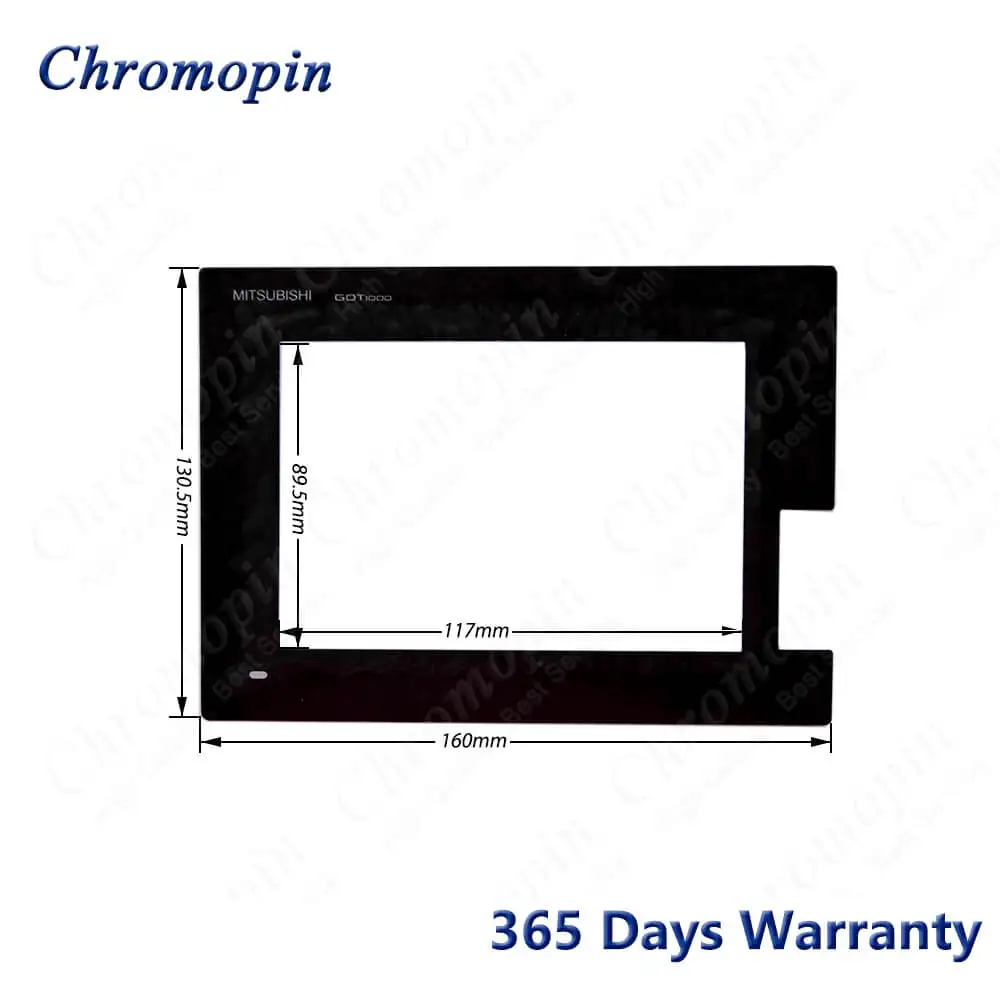 Imagem -05 - Digitador de Vidro da Tela do Painel de Toque para Mitsubishi Gt1455-qtbd Gt1455-qtbde Touchscreen com Película Protetora de Sobreposição Dianteira