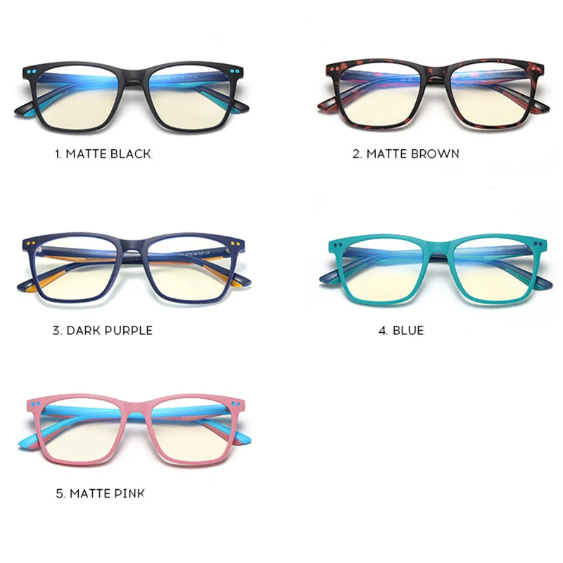MAXJULI Blue Light Glasses for age 7-12 boys girls Blocking Anti Eye Strain Headache Computer Glasses UV protection 6603