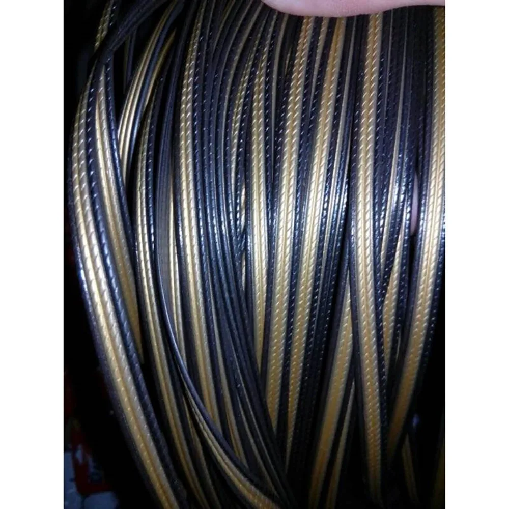 65meters Coffee Gradient Flat Synthetic Rattan Weaving Material Plastic Rattan For Knit And Repair Chair Table Synthetic Rattan