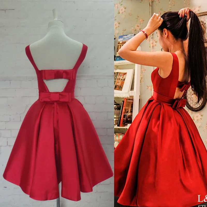 들러리 드레스 Time-limited Natural Crystal Renaissance Vestidos Formales Rainbow Colored red short Prom gown bridesmaid dresses