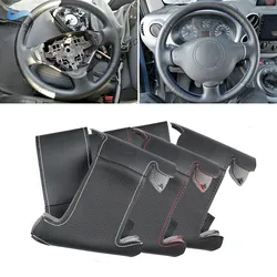 Soft Perforated Leather Cover For Peugeot 207 Expert Partner Citroen Berlingo Jumpy Toyota Proace Car Steering Wheel Cover Trim