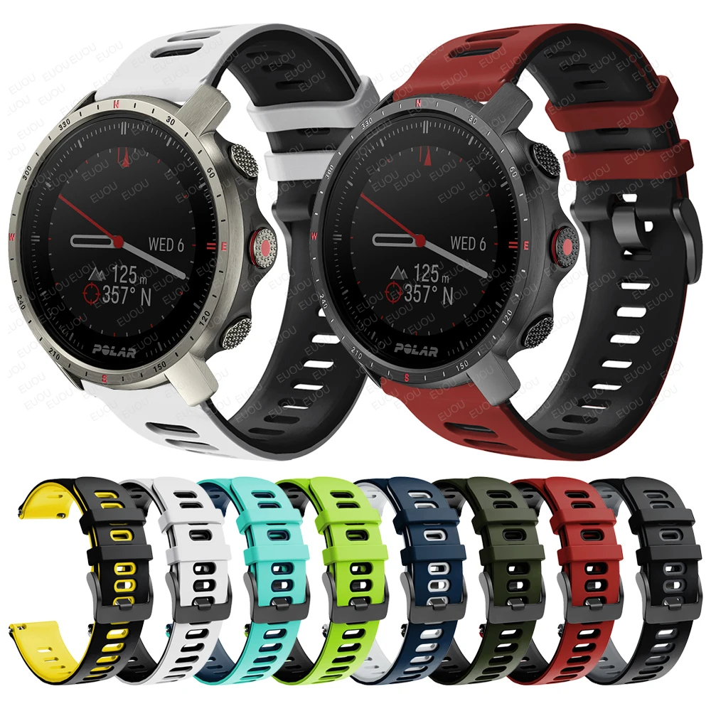 Bracelet de rechange en Silicone pour montre, Compatible polargrit X Pro Titan, pour POLAR VANTAGE M2 M/IGNITE 2/UNITE Sport