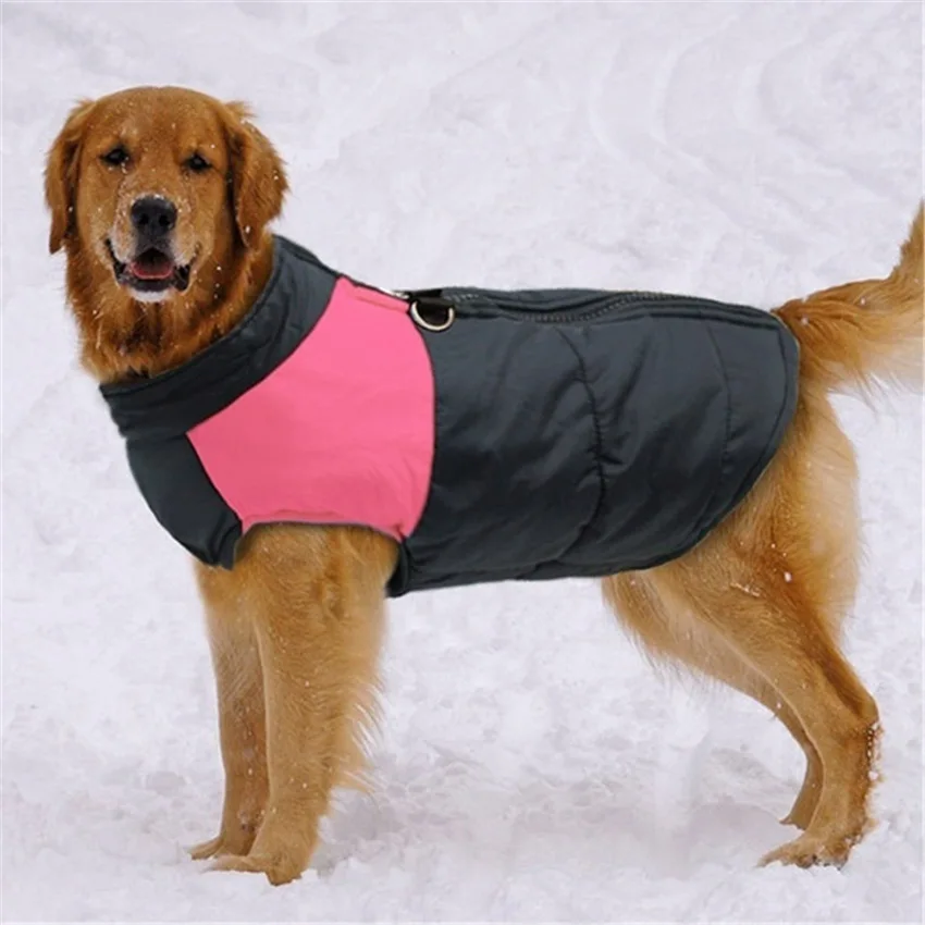 S-7XL Pet Dog Clothes Fashion Winter Thicken Warm Cotton Dog Coat Waterproof Jacket for Puppy Small Medium Large Dogs Vest