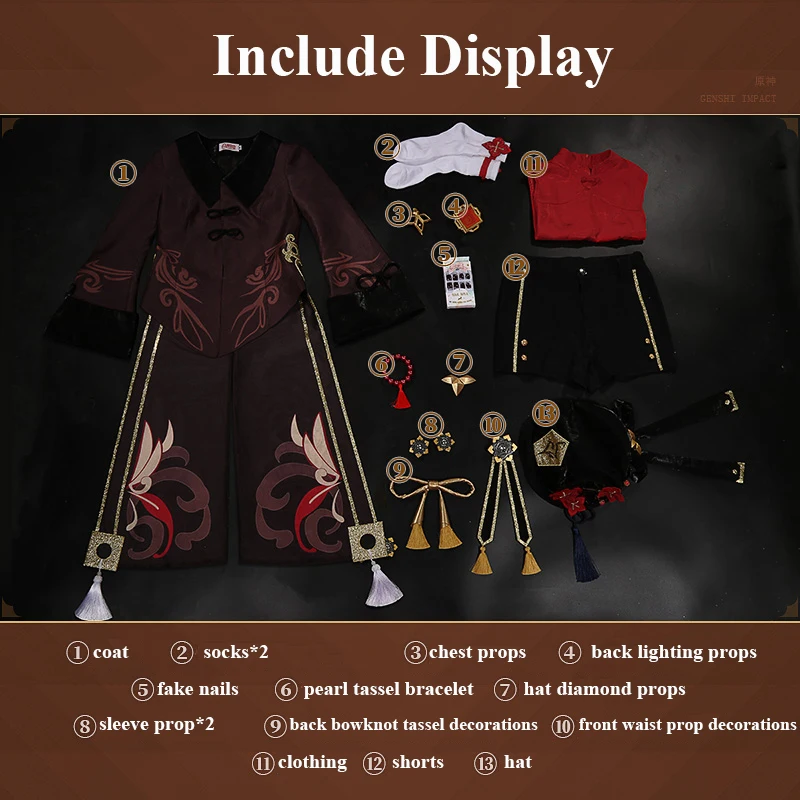 Anime! Genshin Impact Hutao Game Suit Hu Tao Rich And Magnificent  Uniform Cosplay Costume Halloween Party Outfit Women 2021 NEW