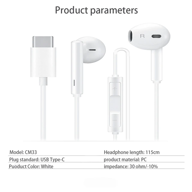 Huawei certified type c headphones sale