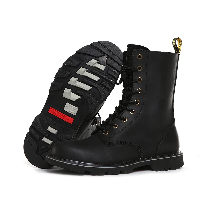 Botas tácticas impermeables de cuero – Senderismo, montaña y caza - imagen 2