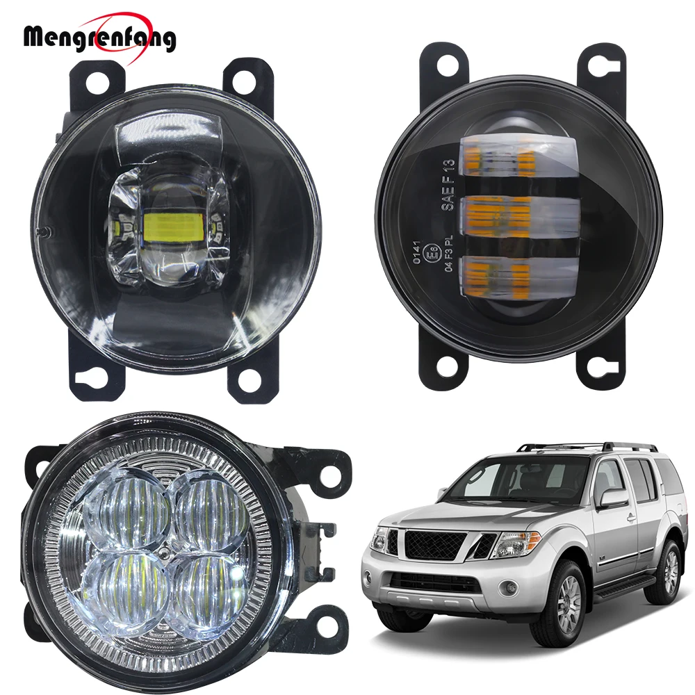 

LED Lens Fog Light Assembly For Nissan Pathfinder R51 2005-2012 Car Front Bumper Fog Lamp Daytime Running Light DRL 12V