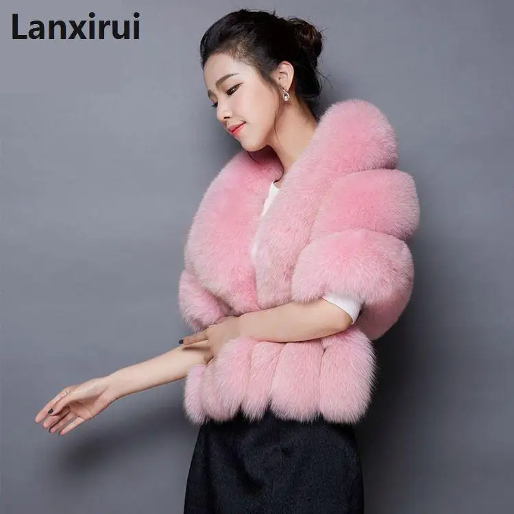 New Women Genuine Silver Fox Fur Coats Vests Natural Fur Vest Jacket Gilets Waistcoats Customize Fashion Outerwear