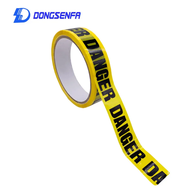 1/Roll 24mm*25m Warning Tape Danger Caution Fragile Barrier Remind Work Safety Adhesive Tapes DIY Sticker For Mall Store School