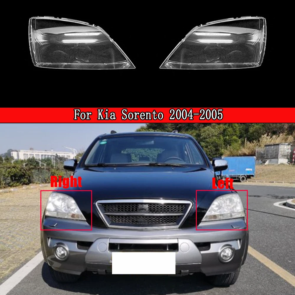 

Car Headlamp Lens For Kia Sorento 2004 2005 Headlight Cover Glass Lamp Transparent Lampshade Shell Headlight Cover Lampcover