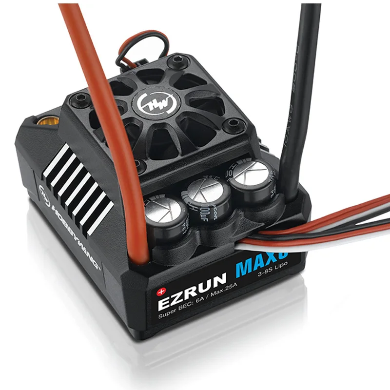 Original Hobbywing EZRUN MAX-6 V3 160A Speed Controller Waterproof Brushless ESC w/ Super BEC T Plug For 1/6 1/5 RC Car