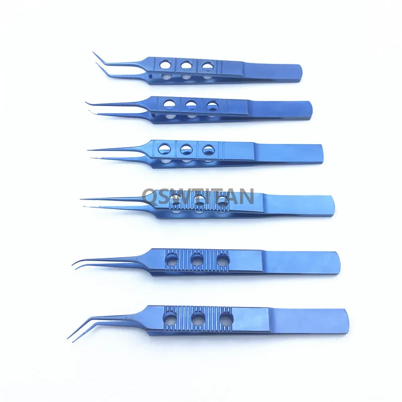 Pinzas de titanio de 11CM, plataformas, instrumentos de microcirugía Dental, oftálmica