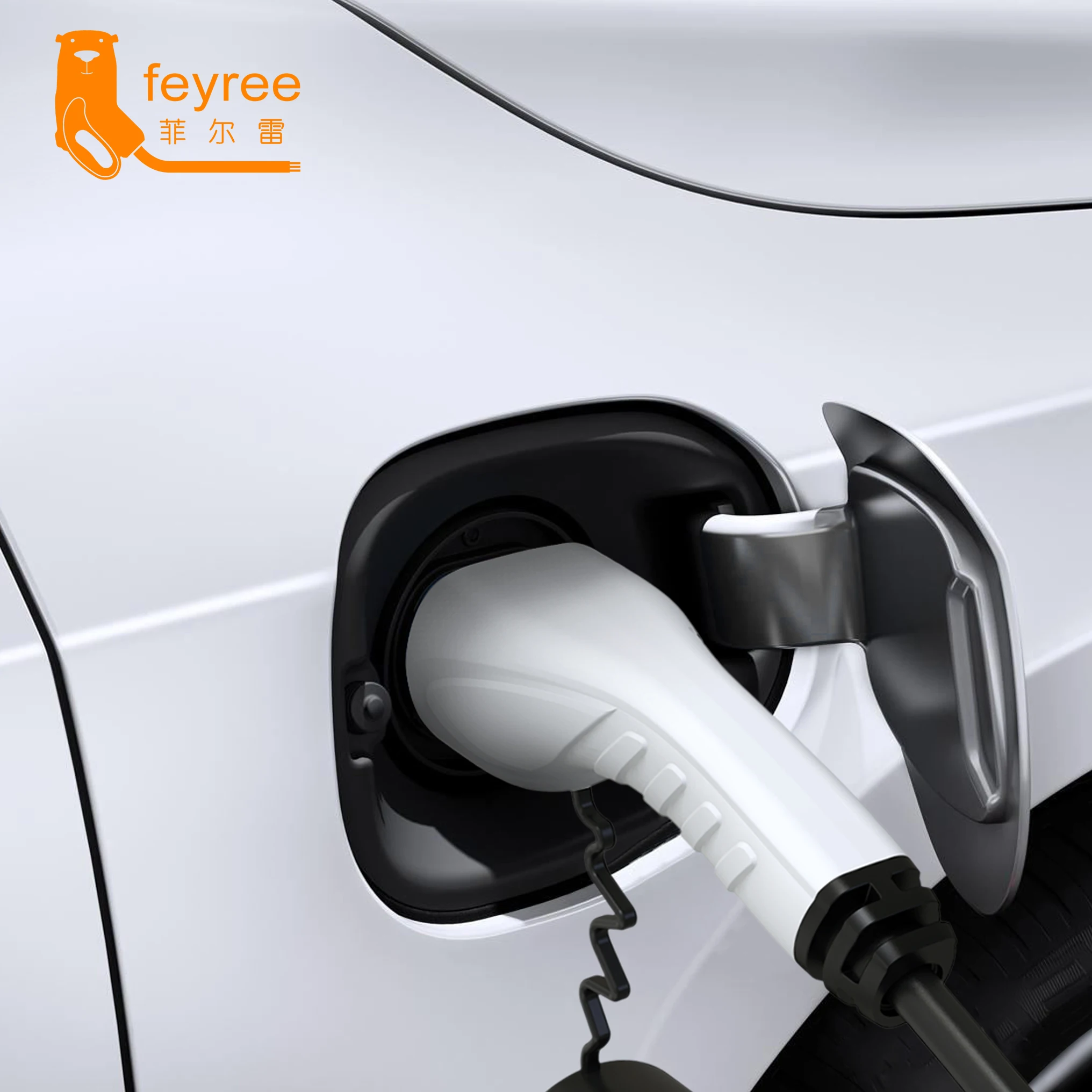 Feyree-enchufe de cargador EV para vehículo eléctrico, Cable tipo 2, 16A, 1 fase, estación de carga, 3 fases, 11kW, 22kW, Cable de IEC62196-2