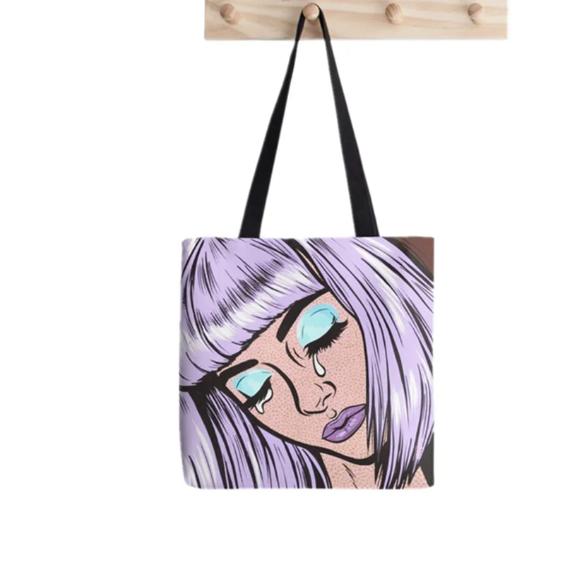 2021 Shopper fresh Lemon pattern Printed Tote Bag women Harajuku shopper handbag girl Shoulder shopping bag Lady Canvas Bag