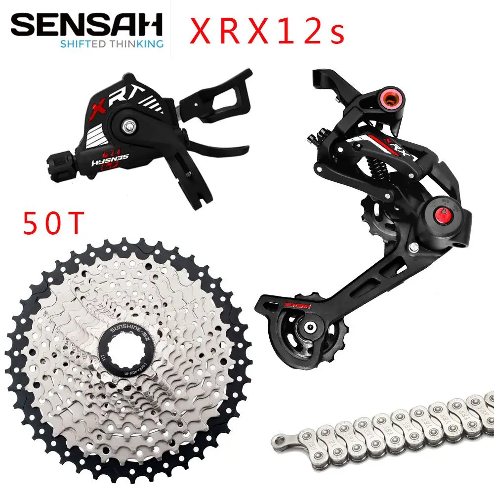 

SENSAH XRX 1x12 Speed M9100 Mountain Bicycle Bike Derailleurs 50/52T Flywheel YBN 12 Chain CASSETTE