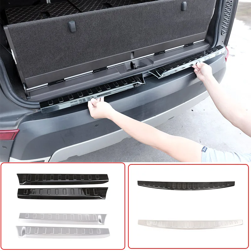 For Land Rover Discovery 5 2017-2022 Stainless Steel Car Trunk Interior/Exterior Guard Panel Decorative Strip Car Accessories