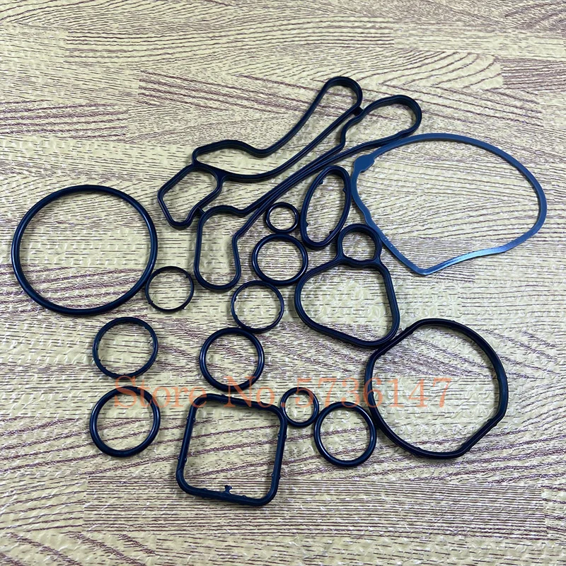 10Sets Replacement Kit Oil- Radiator Seal Gasket For Chevrolet Cruze Sonic Opel Astra Zafira Aveo G3  55354072 2724577 55353321