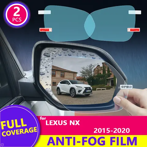 for Lexus NX200 NX200t NX300 NX300h 2015 - 2020 Rearview Mirror Film HD Anti-Fog  Rainproof  Auto Mirror Sticker Car Accessories