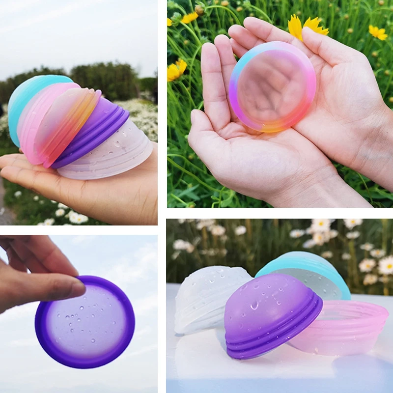 Menstrual Cup Disc Flat-fit Design Women Extra-Thin Menstrual Cup with sterilizer Tampon/Pad Alternative