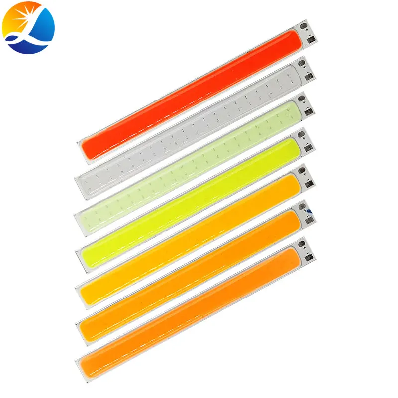 Dropshipping 100mm LED COB Strip 10W 12V LED Light Yellow Orange Purple Pink Cold Blue Green Red Color LED Bulb for Car Lights