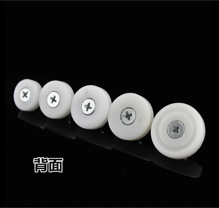 5pcs Nylon Wheel Document Drawer Bearing Pulley Cabinet Moving Door Wheel roller with screw Furniture Bathroom sliding Door