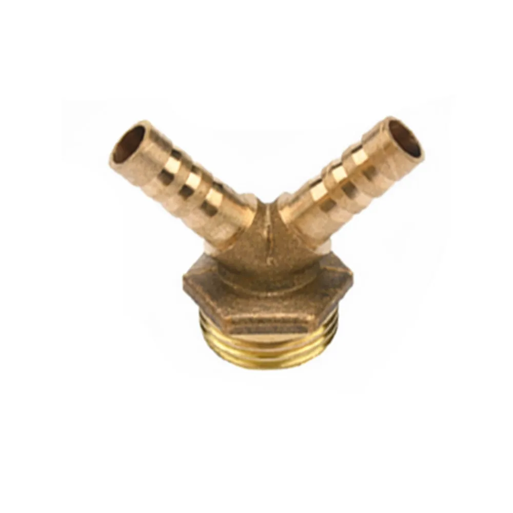 

Brass Two Barb Hose Fitting 1/2"BSP Male Thread 8mm/10mm Hose Tube Water spray device Barbed Coupling Connector Adapter