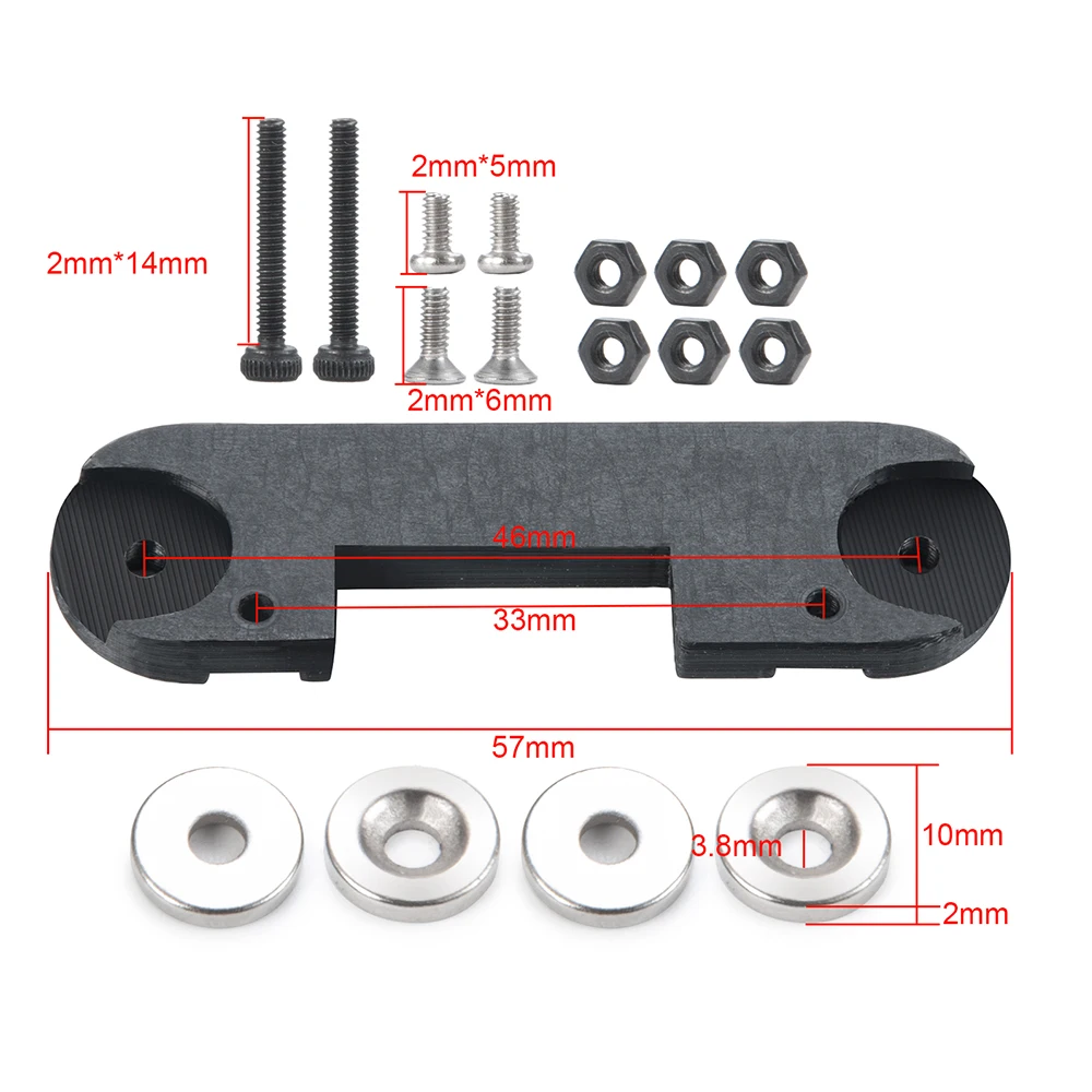 AXSPEED Uchwyt kolumny karoserii do Axial SCX24 AXI90081 Deadbolt 1/24 RC Rock Crawler Car Upgrade Parts