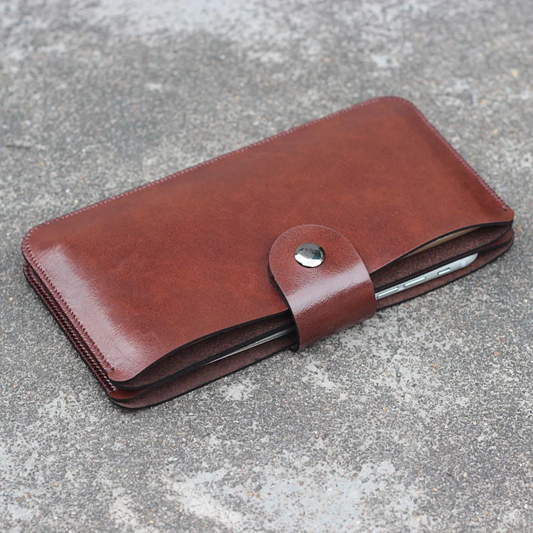 

Horizontal simple Dual phone bag pouch case for 16-17cm phone 16Promax 15ProMax 14ProMax S24 S23