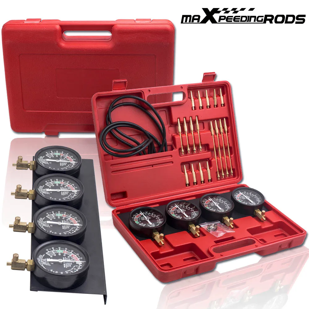 Kraftstoff-Vakuum-Vergaser-Synchronisator, Vergaser, Balancer, Sync-Messgerät-Set, Auto-Tool, 4er-Set, universell für die meisten Standardvergaser – Detail 6