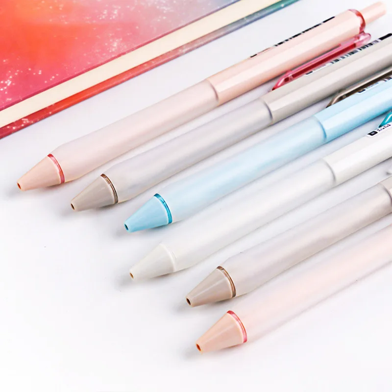 

12pcs/lot DS-0153 Press-style Needle Nib Gel Pen Quick-drying Gel Pen 0.5mm School Writing Stationery