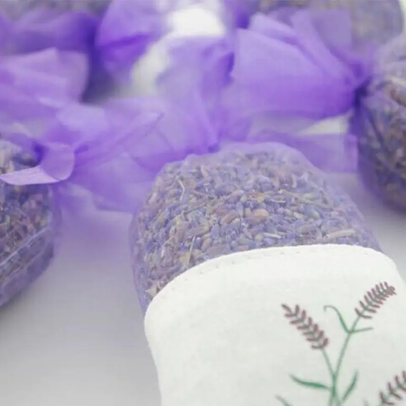 Natural Dried Flowers Lavender/Rose Sachet Aromatic Dried Flowers Bags for Living Room Drawer Pillow Car Office