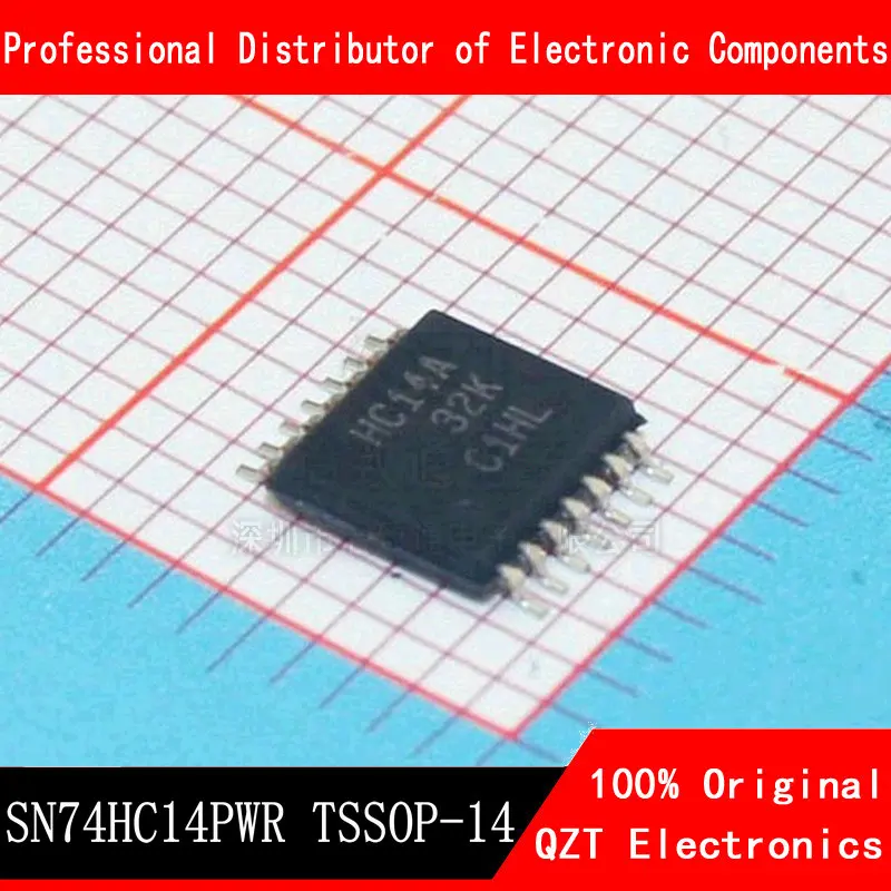 Новый и оригинальный чипсет IC 74HC14PW SN74HC14PWR 74HC14 HC14 TSSOP14 SMD, 10 шт.