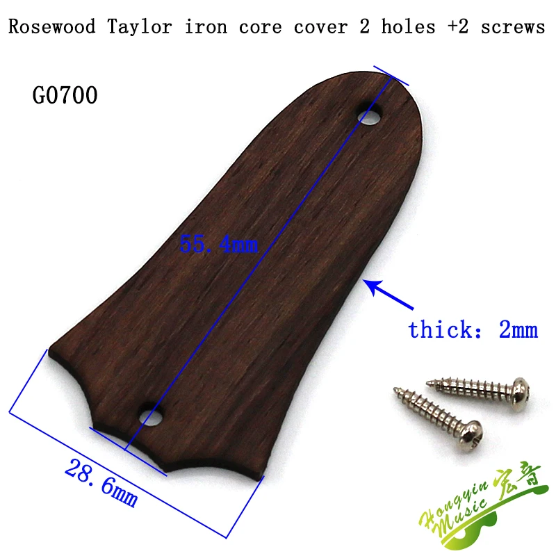 1 Piece Acoustic Guitar Electric Guitar Truss Rod Cover Iron Core Bell-Shaped 2 Hole 3 Hole LP SG  Matching screw