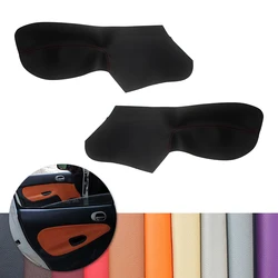 For Peugeot 206 2004-2007 207 2009-2013 For Citroen C2 only 4 doors Car Inner Microfiber Leather Door Armrest Panel Cover Trim