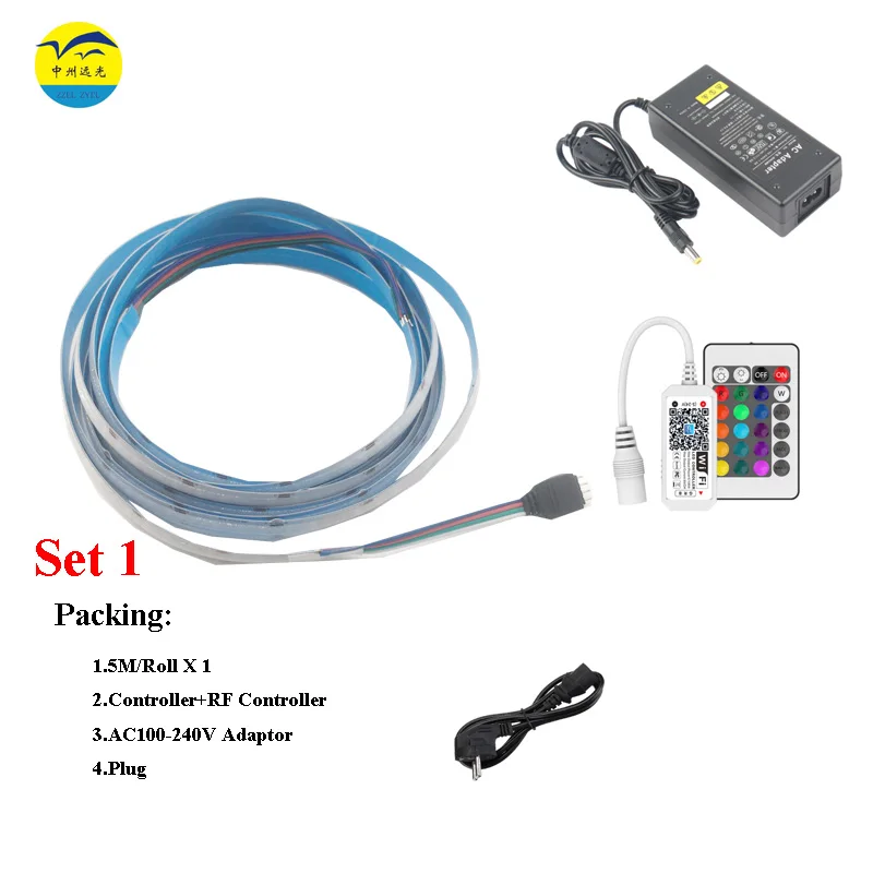 RGB COB LED STRIP DC24V 768LED/Meter 10mm High Density Ribbon Colorful Wifi/Phone Controlled  LED Strip For Party and Decoratio