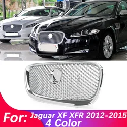 Car Accessory Front Bumper Grille Centre Panel Styling Upper Grill For Jaguar X260 XF XF-R 2012 2013 2014 2015 W/LOGO 12-15